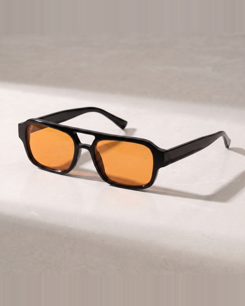 PIETERMAAI — Black / Orange Lens