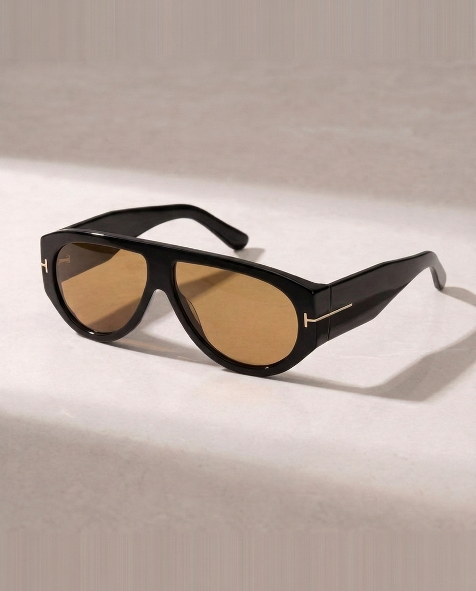 DAAIBOOI black sunglasses with amber lens