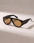 DAAIBOOI black sunglasses with amber lens